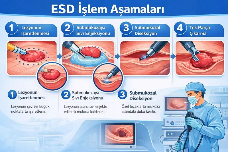 ESD Yöntemi Aşamaları